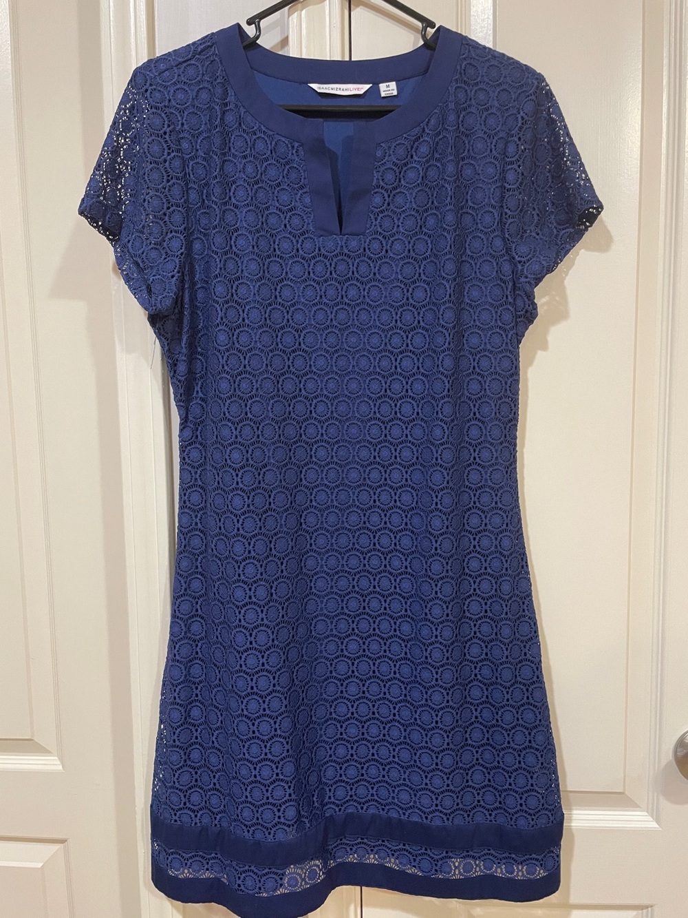 Isaac Mizrahi Navy Lace Mini Dress